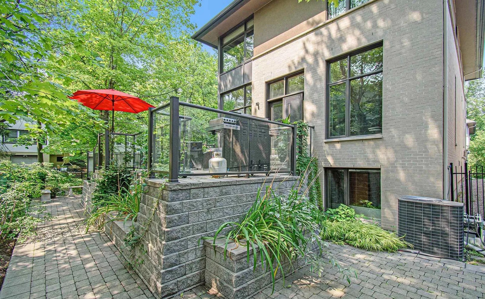 Rear patio overview